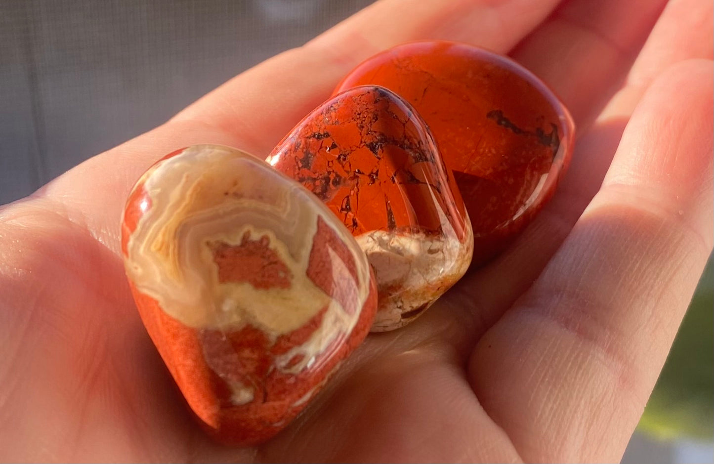 Uplifting Red Jasper Tumble Stones