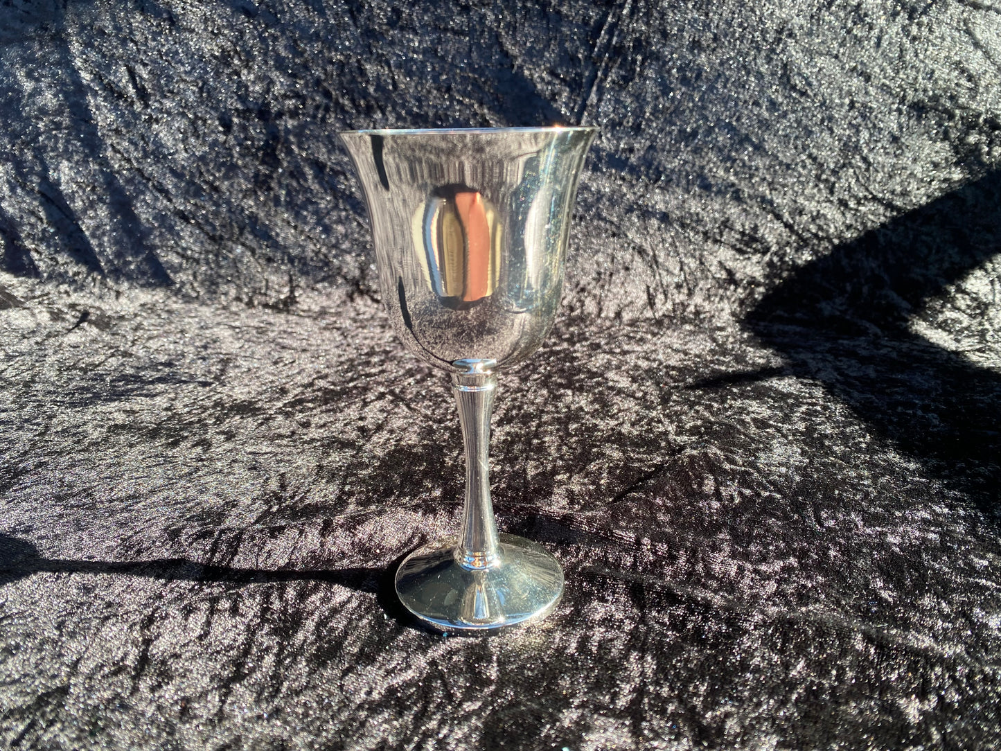 Vintage Portuguese Silver Plated Goblet for Witches Altar