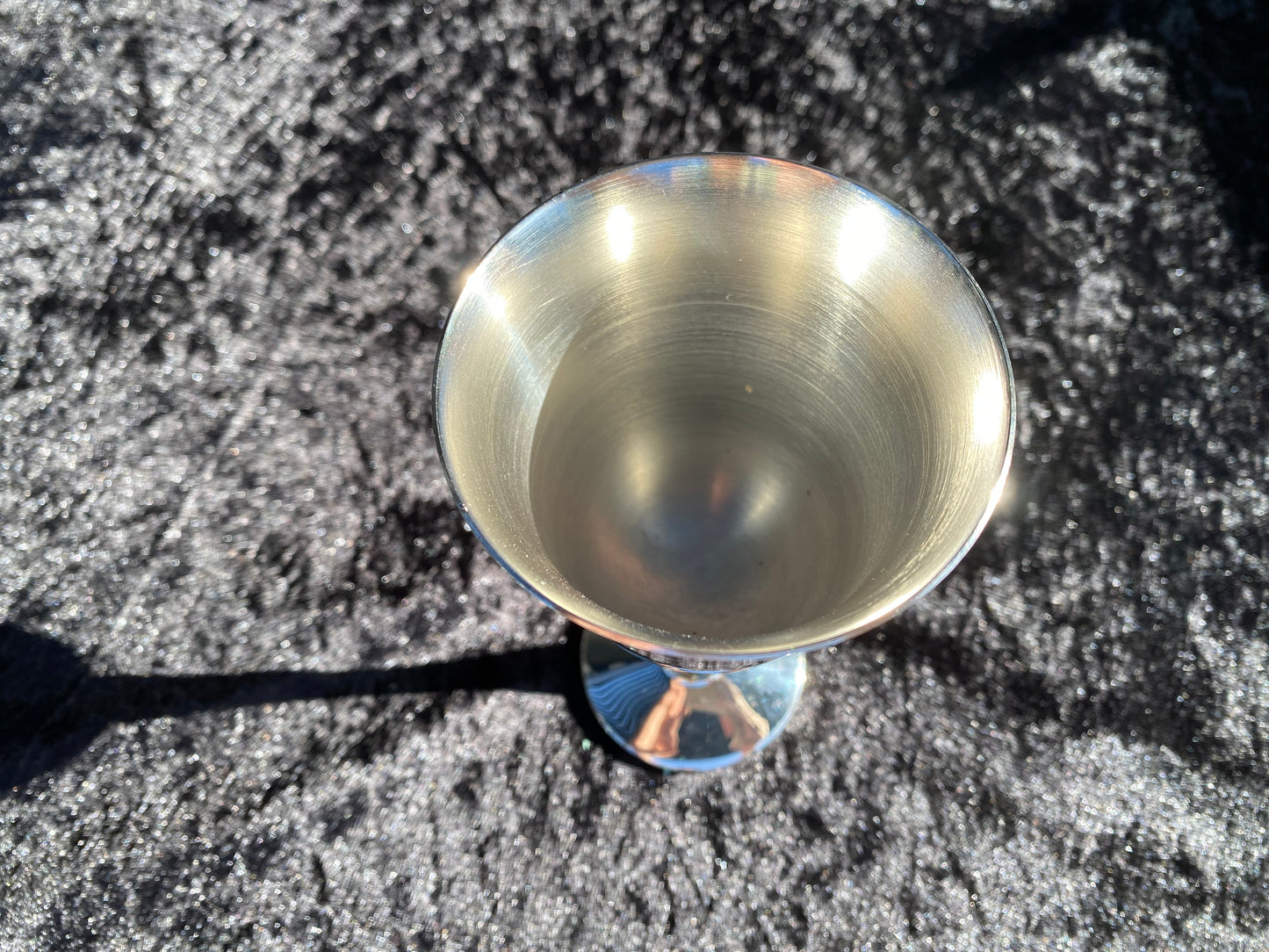 Vintage Portuguese Silver Plated Goblet for Witches Altar