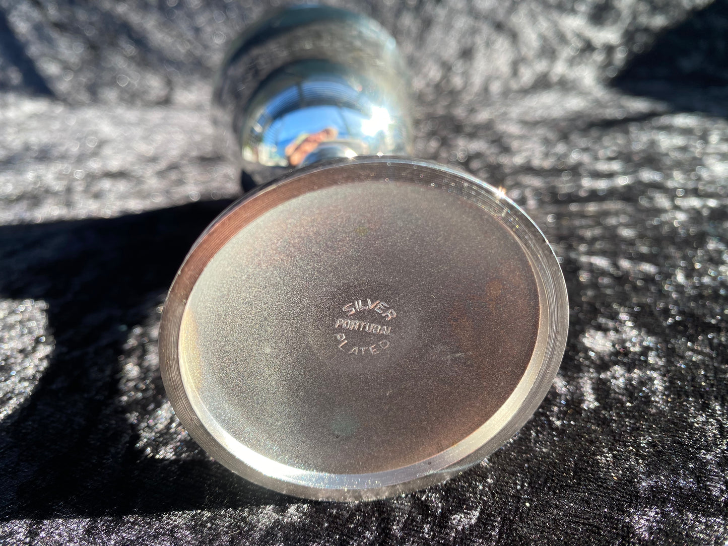 Vintage Portuguese Silver Plated Goblet for Witches Altar