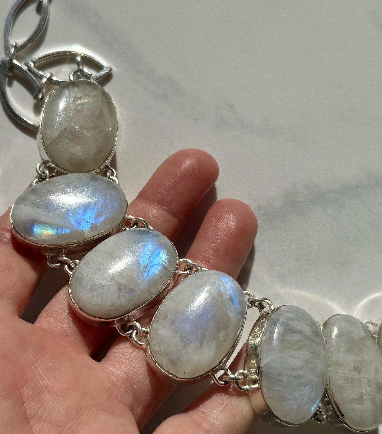 Goddess Rainbow Moonstone Multi-Stone Handmade