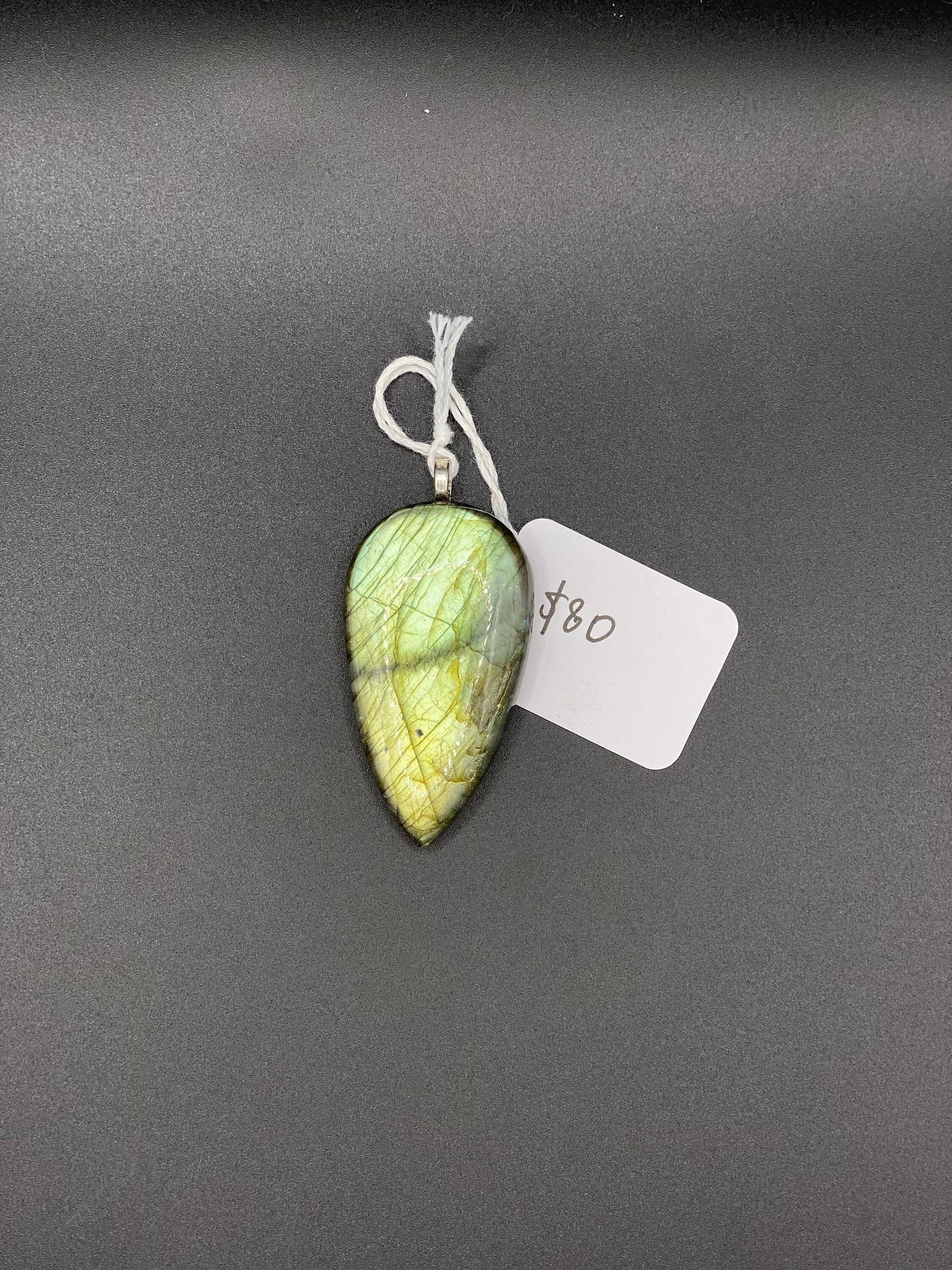 Gorgeous Green Labradorite Pendant