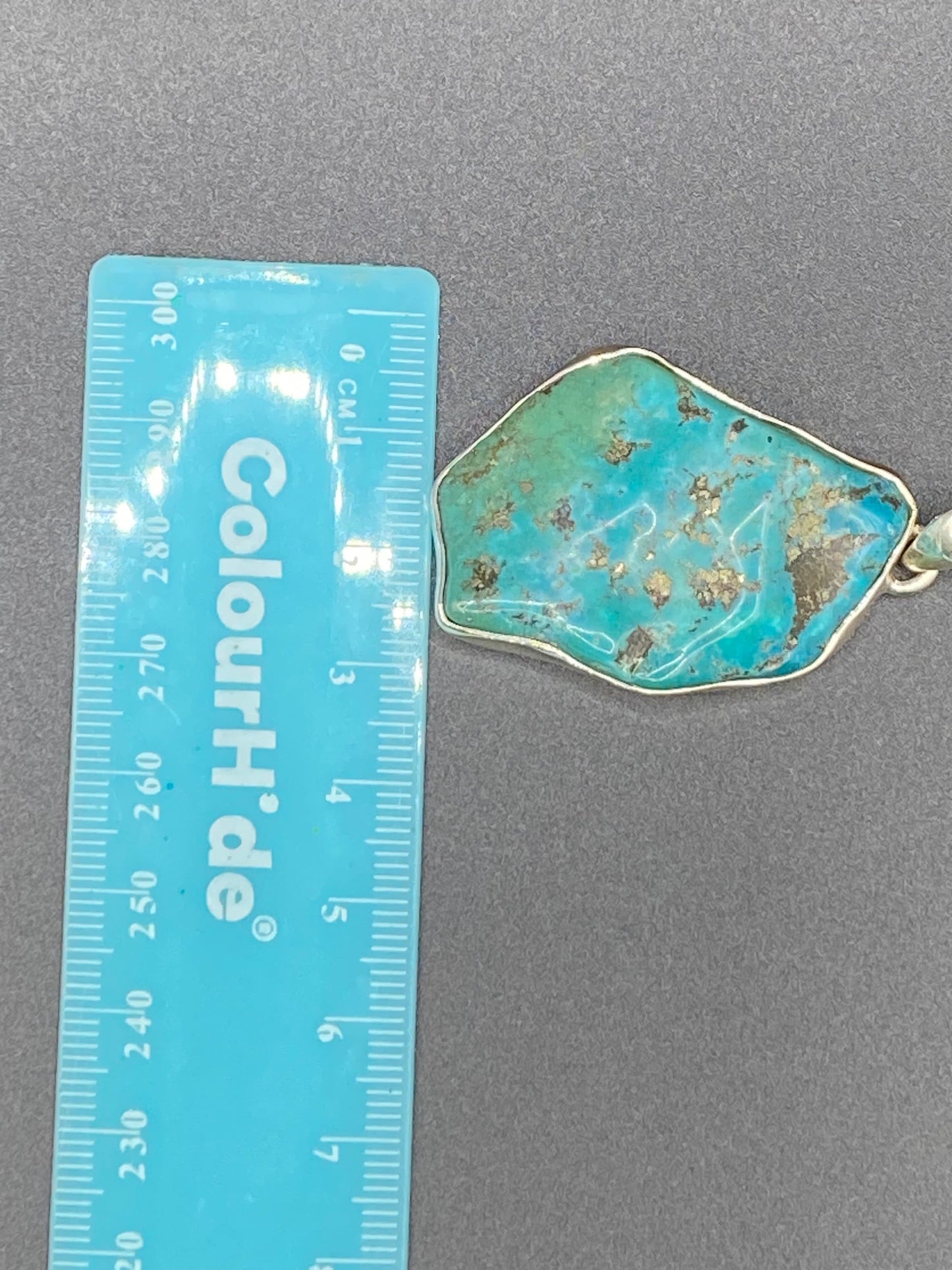 Gorgeous Turqouise Pendant with Sterling Silver setting