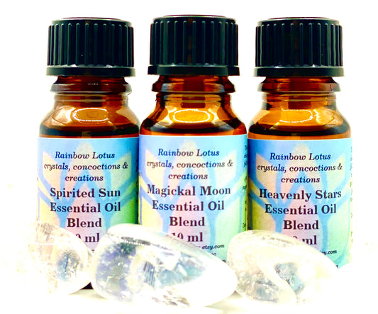 Spirited Sun, Magickal Moon and Heavenly Stars Pure Essential Oil Blends 10ml