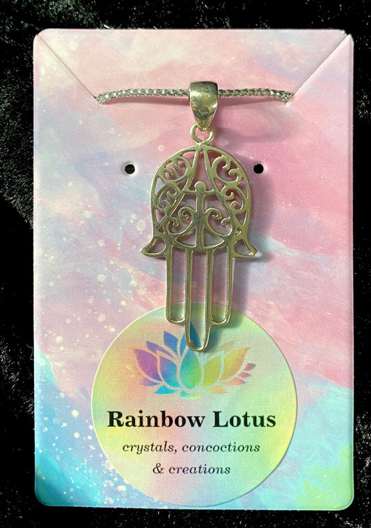 Hand of Hamsa  Pendant made with Balinese Silver