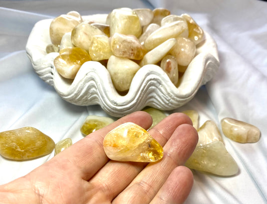 Sunny Citrine tumble stones