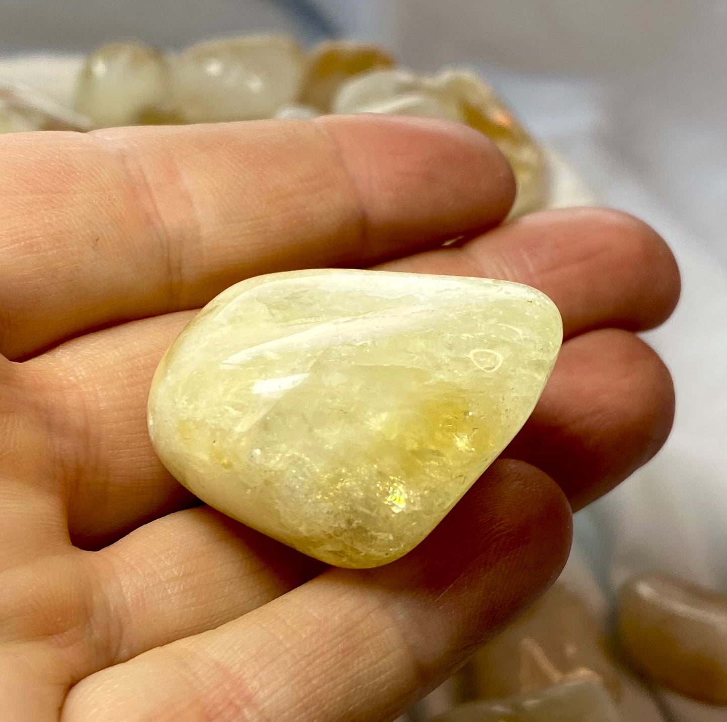 Sunny Citrine tumble stones