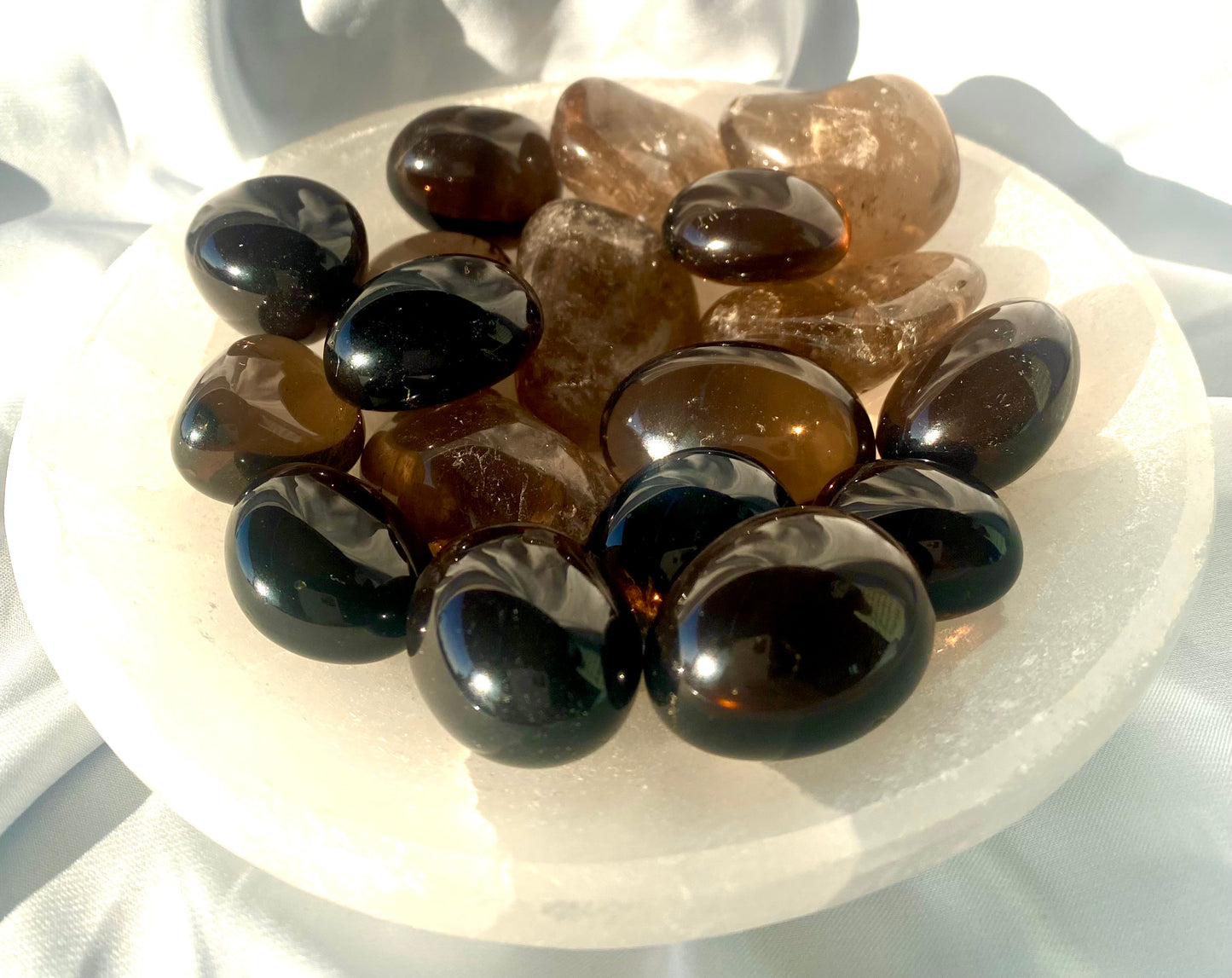 Grounding Smoky Quartz Tumble Stones