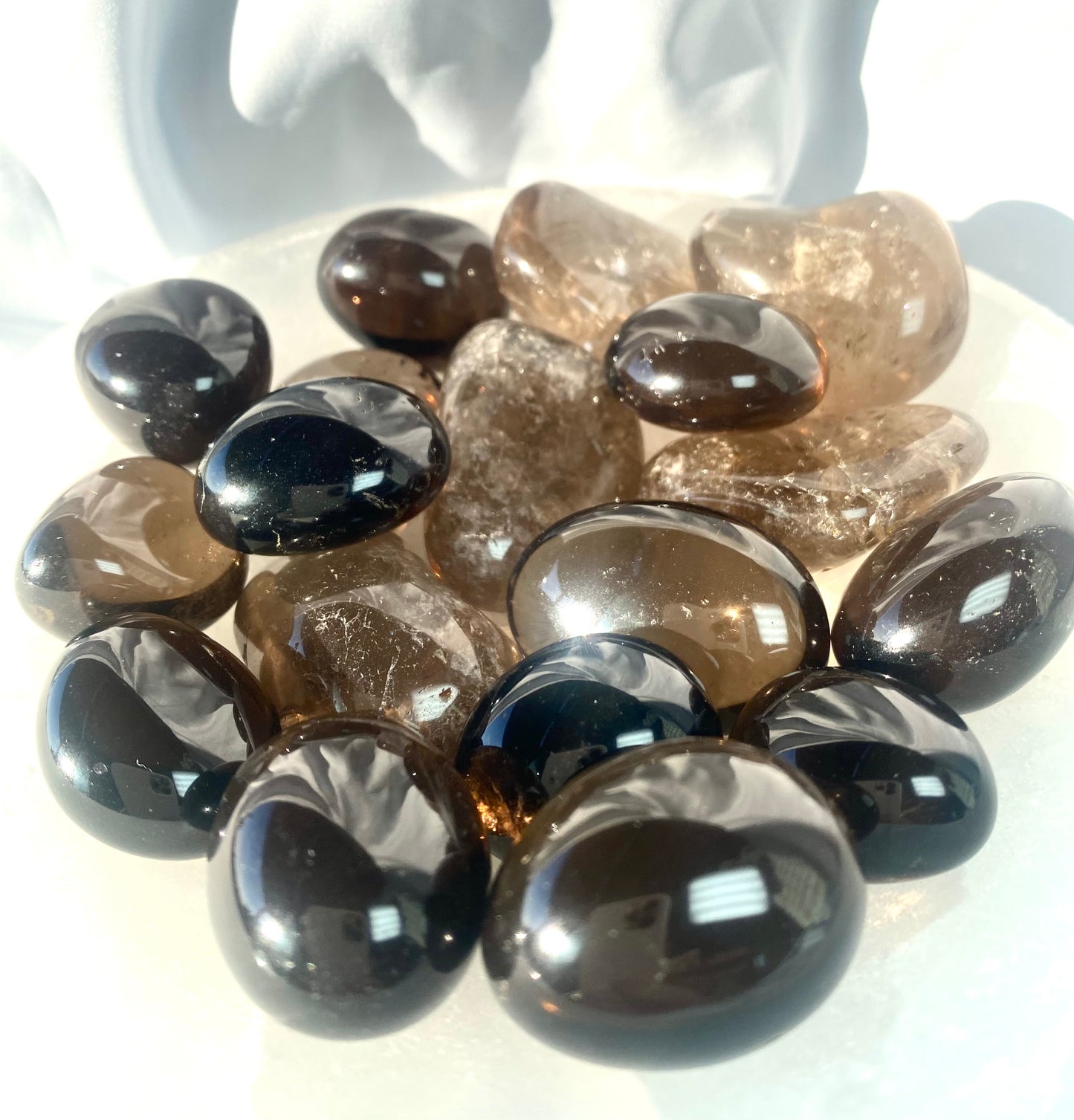 Grounding Smoky Quartz Tumble Stones