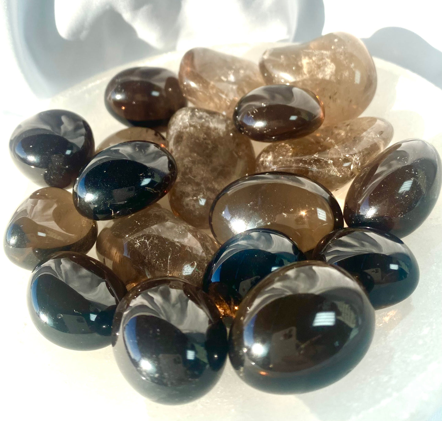 Grounding Smoky Quartz Tumble Stones