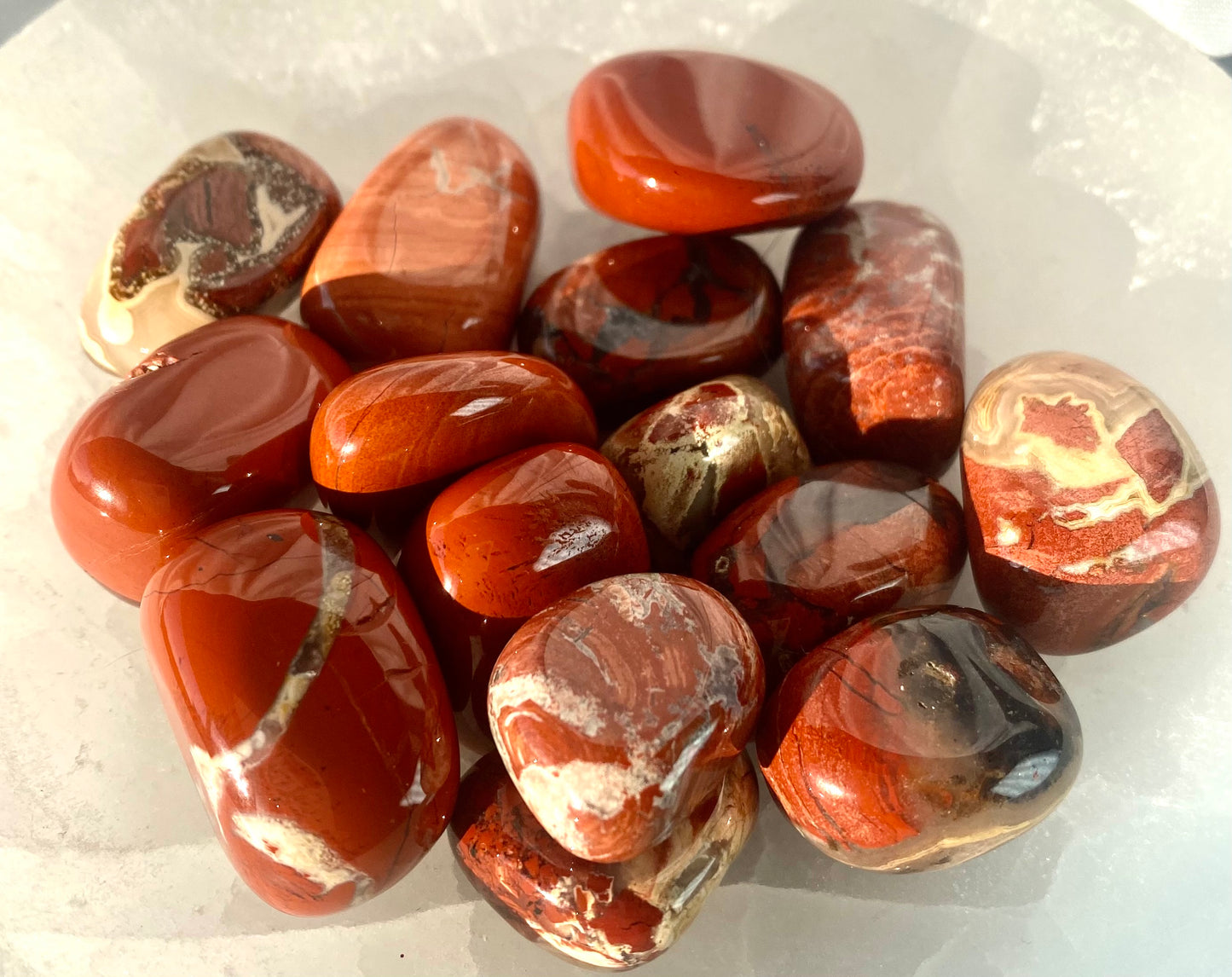 Uplifting Red Jasper Tumble Stones