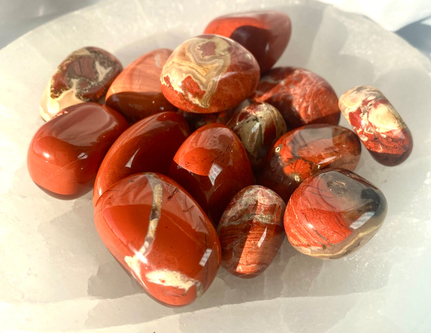 Uplifting Red Jasper Tumble Stones