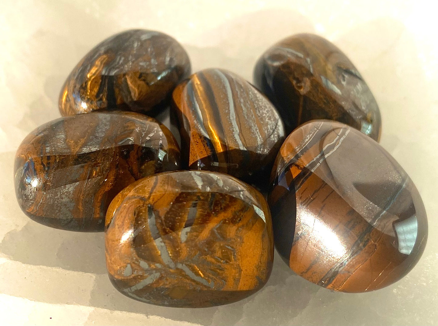 Harmonious Tiger's Eye Tumble Stones