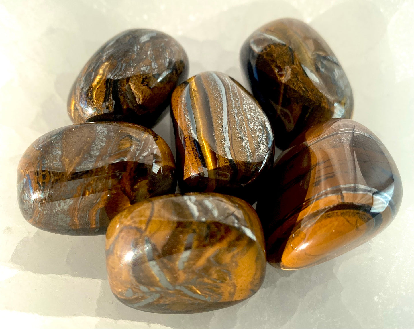 Harmonious Tiger's Eye Tumble Stones