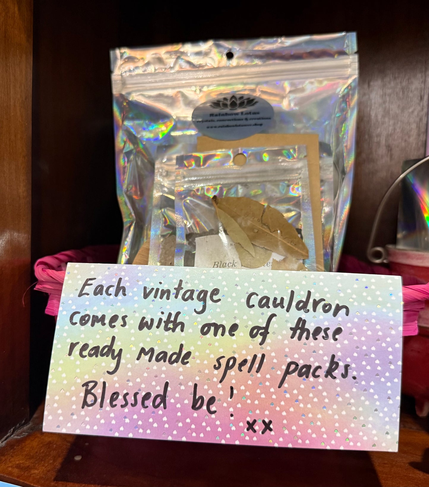 Huge Vintage 1970s German Copper Cauldron with Cast Iron Handle- comes with ingredients and instructions for Cauldron Connection Spell✨