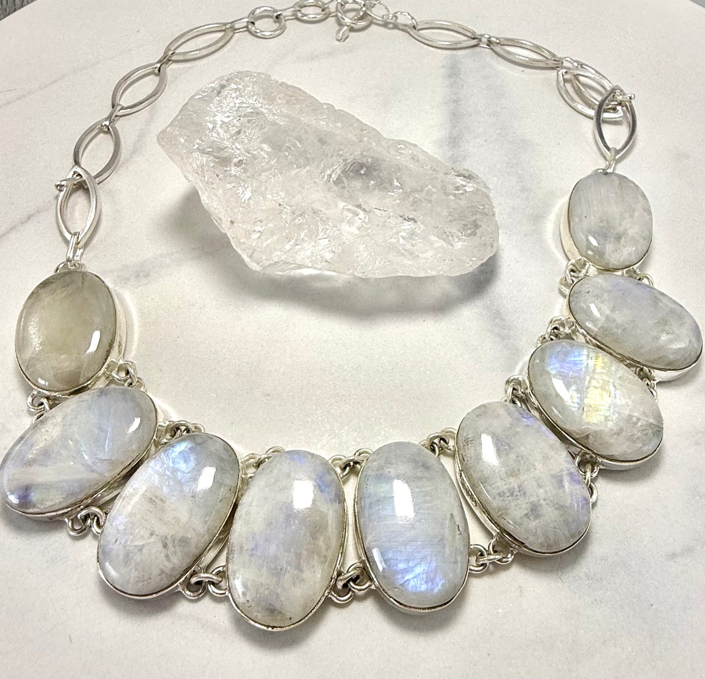 Goddess Rainbow Moonstone Multi-Stone Handmade