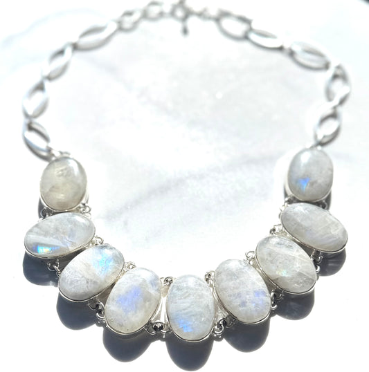 Goddess Rainbow Moonstone Multi-Stone Handmade
