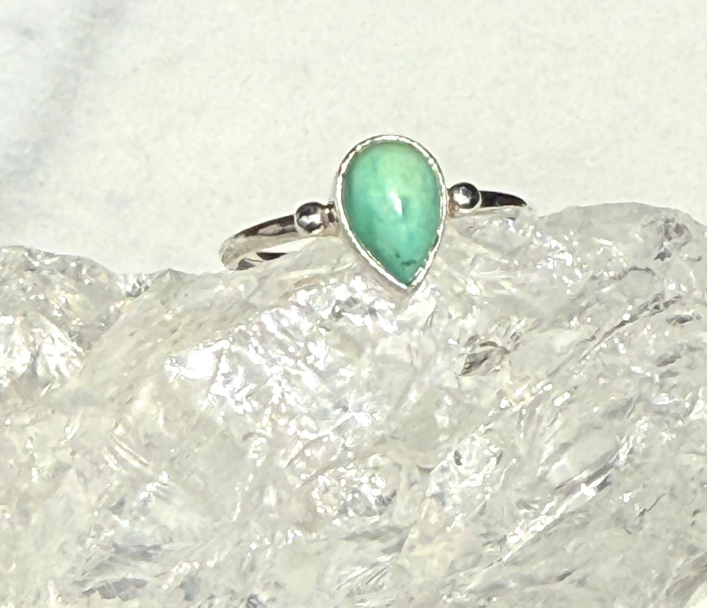 Gorgeous Green Amazonite Sterling Silver  Handmade Ring