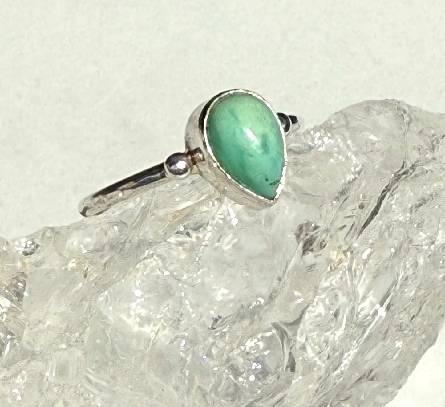 Gorgeous Green Amazonite Sterling Silver  Handmade Ring