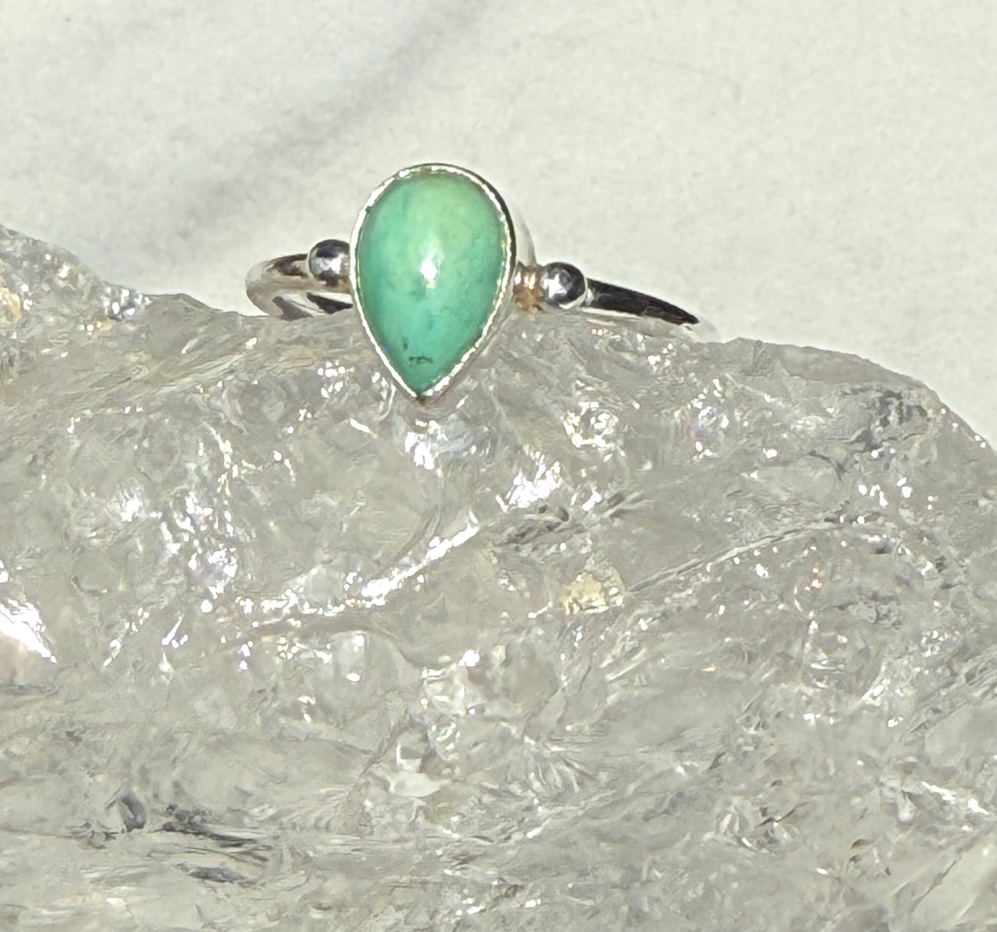 Gorgeous Green Amazonite Sterling Silver  Handmade Ring