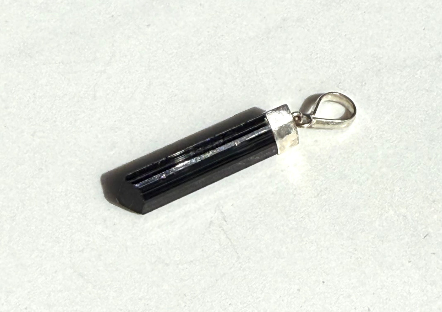 Protective Black Tourmaline Crystal Pendants