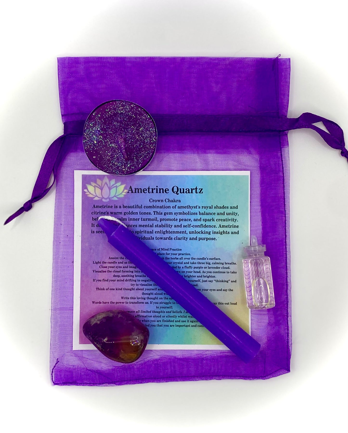 Crown Chakra Ametrine Quartz Spell Kit