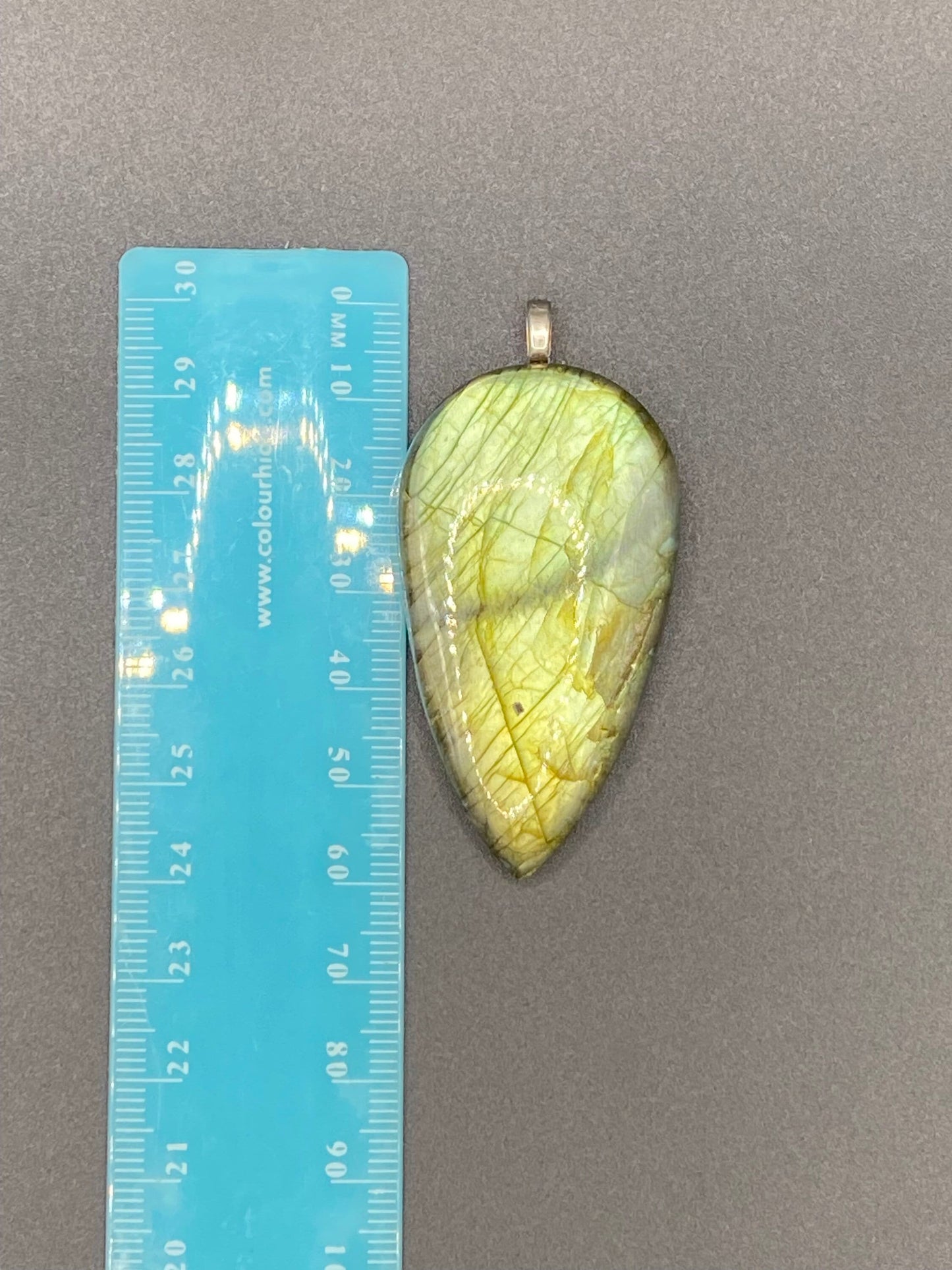 Gorgeous Green Labradorite Pendant