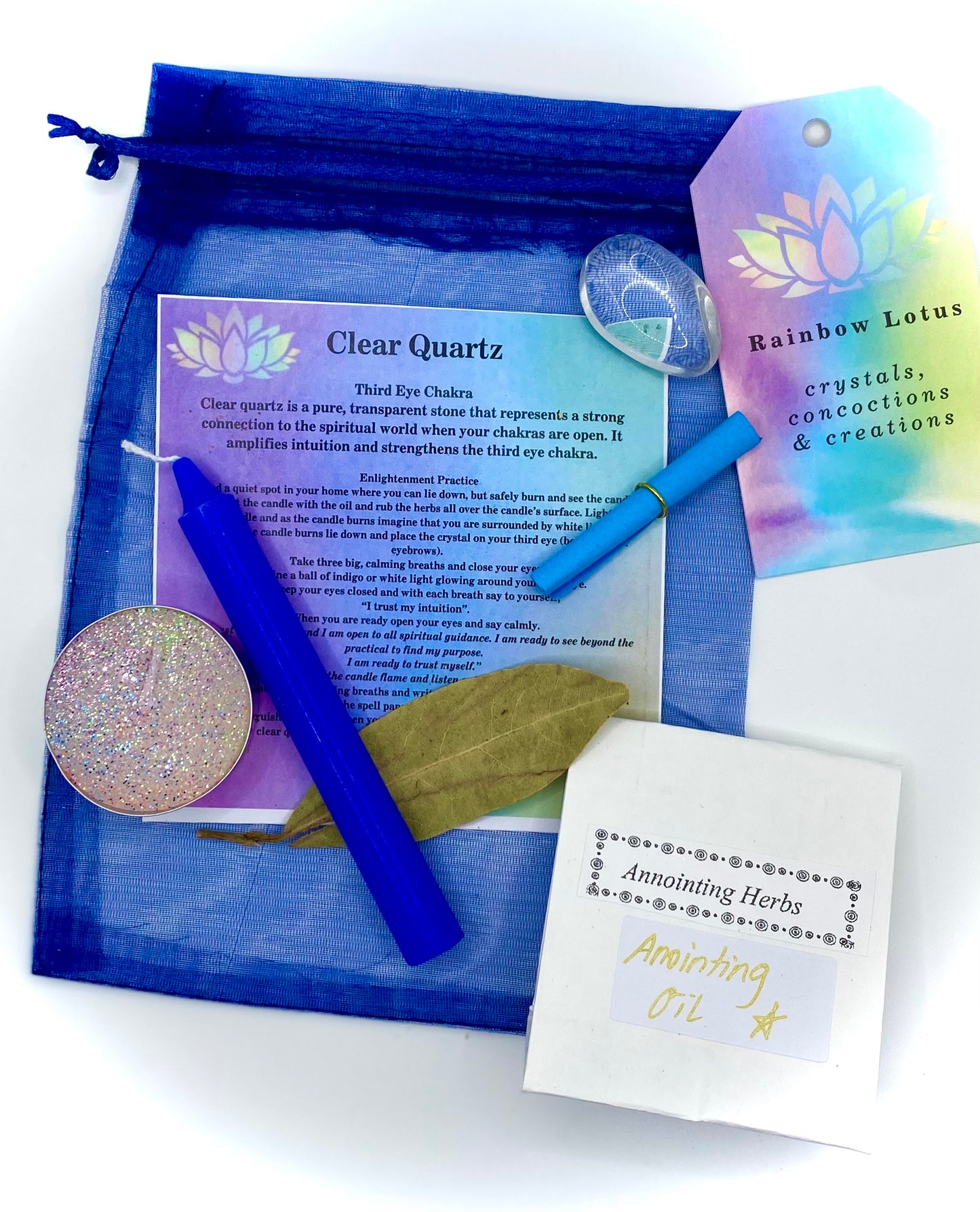 Third Eye Chakra Clear Quartz Spell Kit