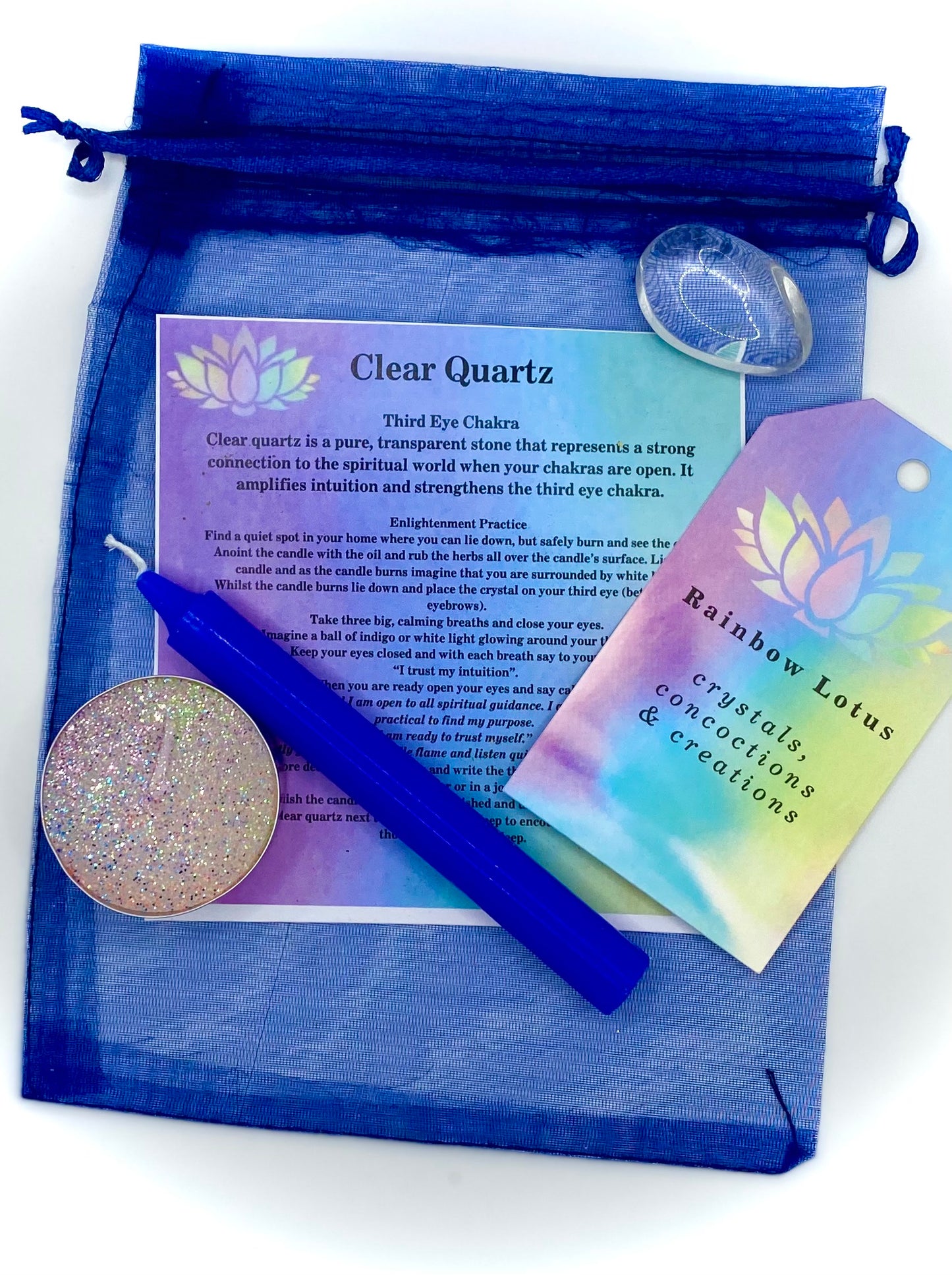 Third Eye Chakra Clear Quartz Spell Kit