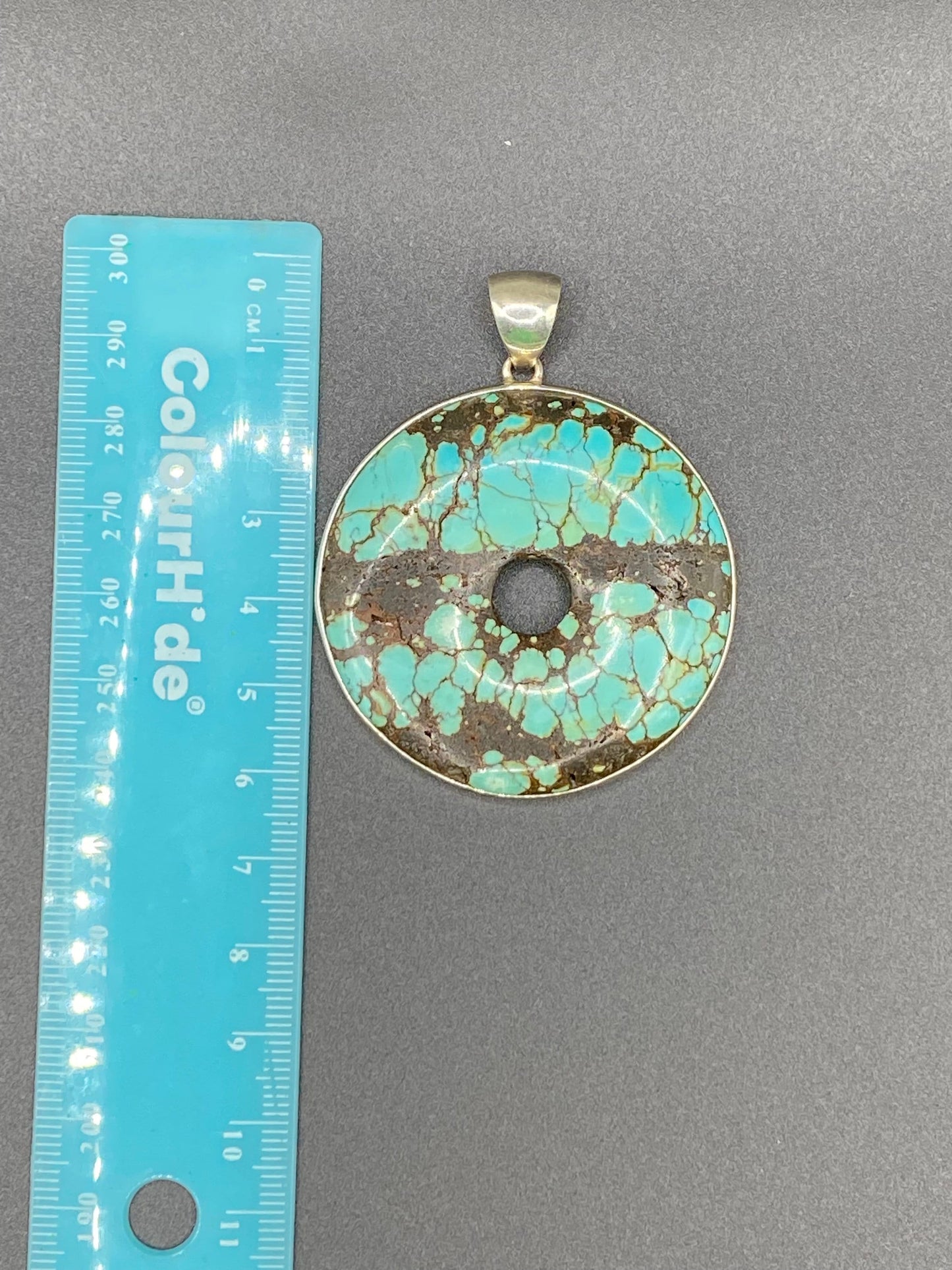 Gorgeous Turqouise Pendant with Sterling Silver setting