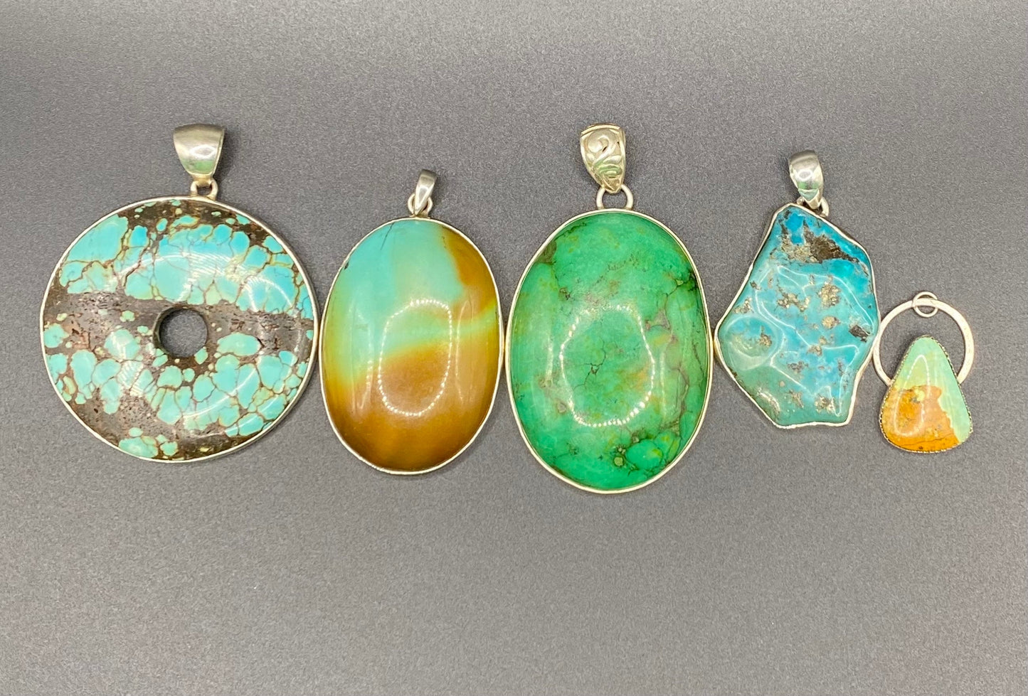 Gorgeous Turqouise Pendant with Sterling Silver setting